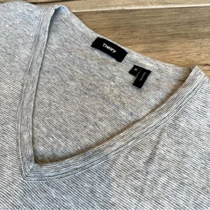 Men’s Theory Gray Cotton Short Sleeve T-Shirt in size XL.